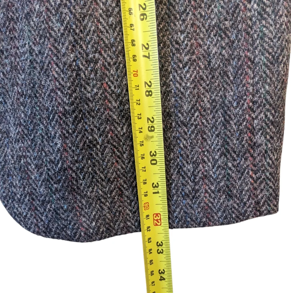 Men's Herringbone Wool Blazer - Gray - Picture 13 of 15